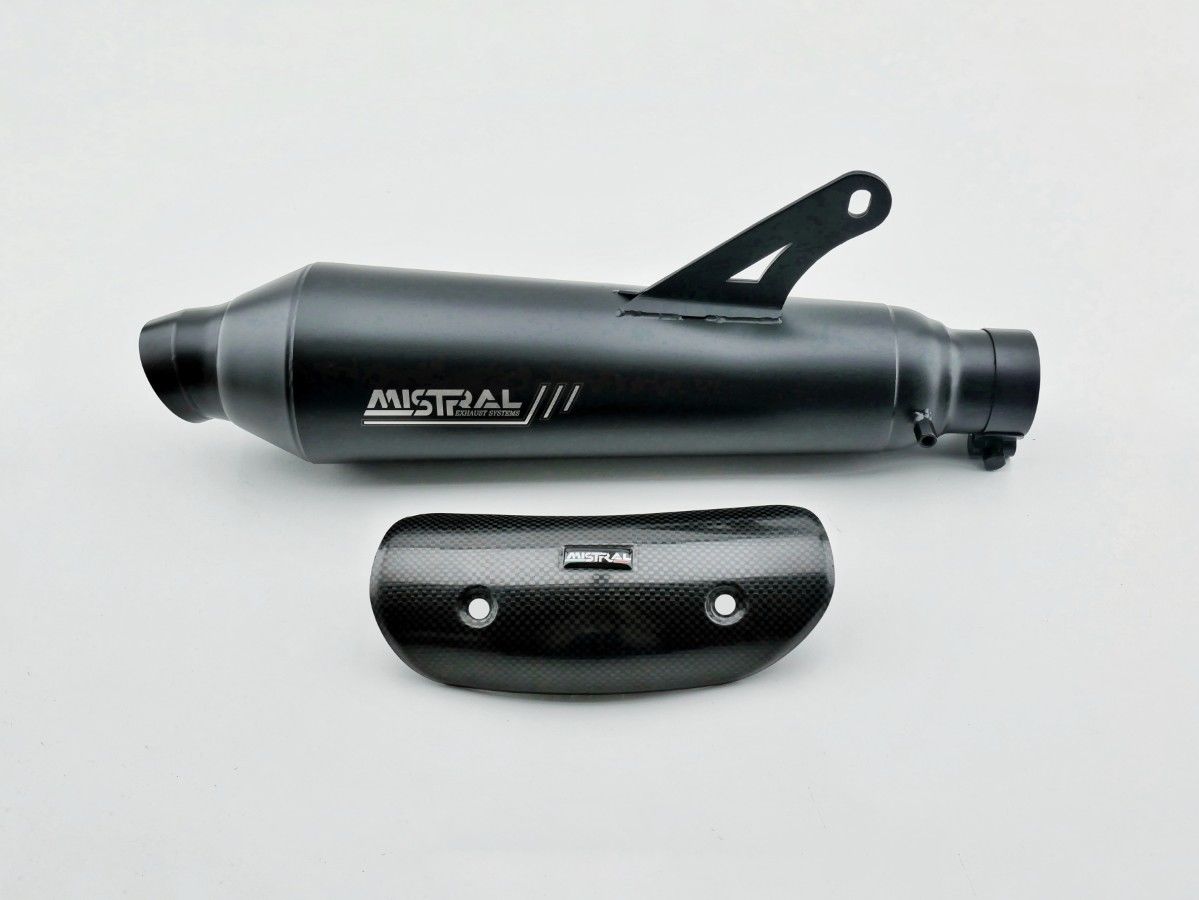 Mistral short, black exhaust for Royal Enfield Guerrilla 450 Mistral short, black exhaust for Royal Enfield Guerrilla 450